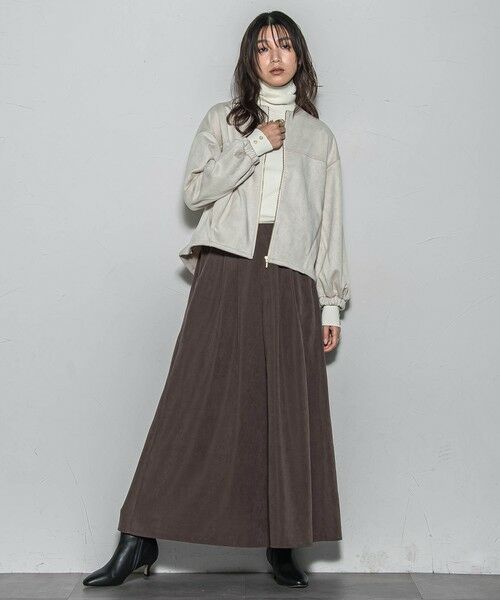 MAYSON GREY / メイソングレイ テーラードジャケット | 【WEB限定】マシュマロスウェードノーカラーブルゾン≪手洗い可能≫ | 詳細5