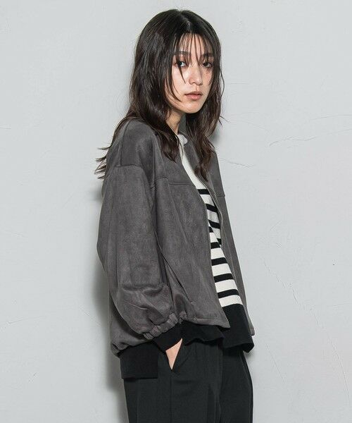 MAYSON GREY / メイソングレイ テーラードジャケット | 【WEB限定】マシュマロスウェードノーカラーブルゾン≪手洗い可能≫ | 詳細11