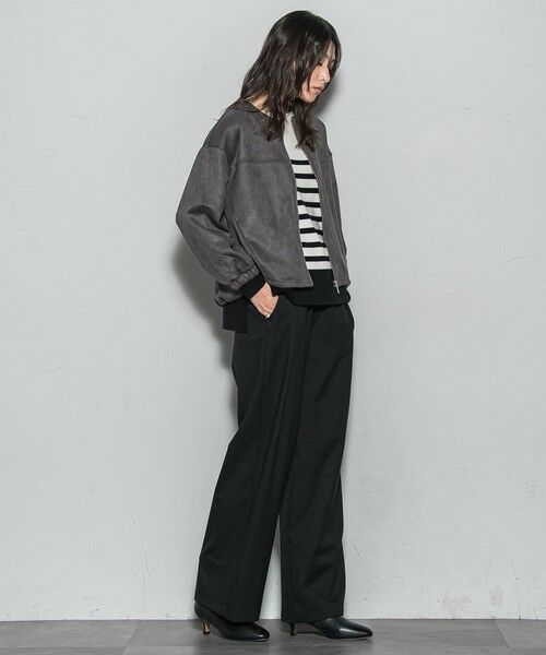 MAYSON GREY / メイソングレイ テーラードジャケット | 【WEB限定】マシュマロスウェードノーカラーブルゾン≪手洗い可能≫ | 詳細14