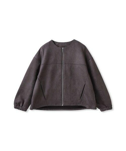 MAYSON GREY / メイソングレイ テーラードジャケット | 【WEB限定】マシュマロスウェードノーカラーブルゾン≪手洗い可能≫ | 詳細16