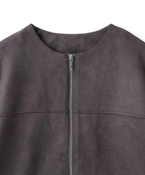 MAYSON GREY / メイソングレイ テーラードジャケット | 【WEB限定】マシュマロスウェードノーカラーブルゾン≪手洗い可能≫ | 詳細18