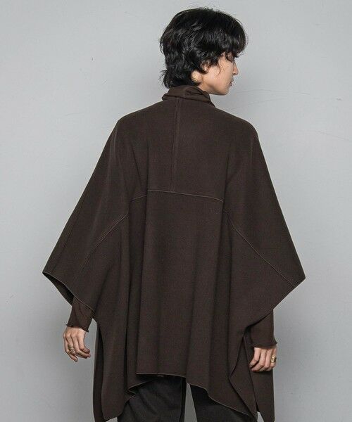 MAYSON GREY / メイソングレイ テーラードジャケット | ニット両面パイルノーカラーポンチョ | 詳細1