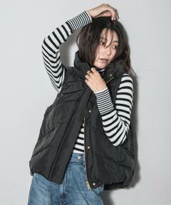 【WEB限定】スタンドカラーダウンベスト