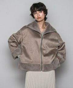 MAYSON GREY / メイソングレイ テーラードジャケット | カジュアルだけど女っぽいフェイクムートンジャケット