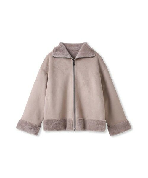 MAYSON GREY / メイソングレイ テーラードジャケット | カジュアルだけど女っぽいフェイクムートンジャケット | 詳細11