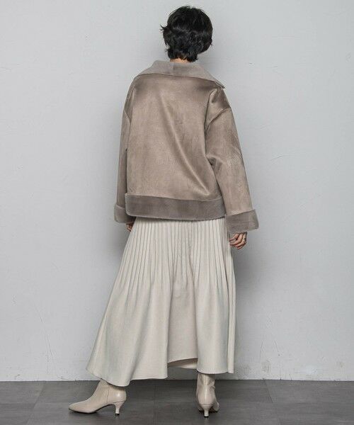 MAYSON GREY / メイソングレイ テーラードジャケット | カジュアルだけど女っぽいフェイクムートンジャケット | 詳細6