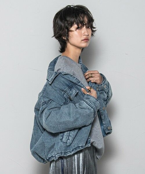 MAYSON GREY / メイソングレイ テーラードジャケット | 中綿デニムジャケット≪洗濯機で洗える≫ | 詳細11