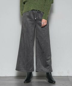 MAYSON GREY / メイソングレイ その他パンツ | 【WEB限定】スウェード調ポンチイージーワイドパンツ≪手洗い可能≫