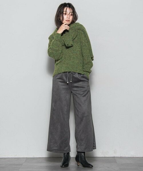 MAYSON GREY / メイソングレイ その他パンツ | 【WEB限定】スウェード調ポンチイージーワイドパンツ≪手洗い可能≫ | 詳細20