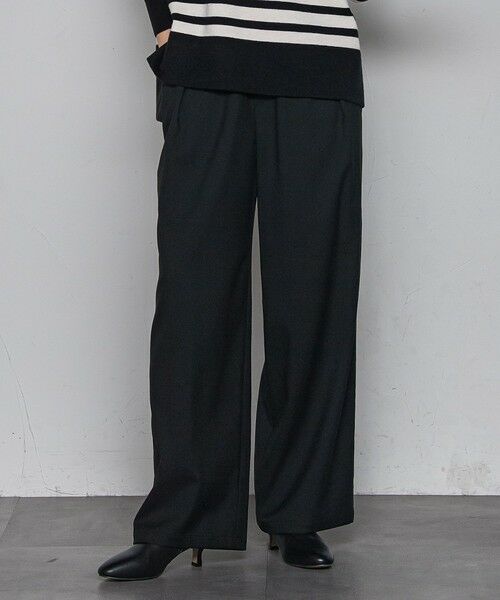 MAYSON GREY / メイソングレイ その他パンツ | 【一瞬で楽とキレイを叶える】裏起毛イージーワイドパンツ≪手洗い可能≫ | 詳細1