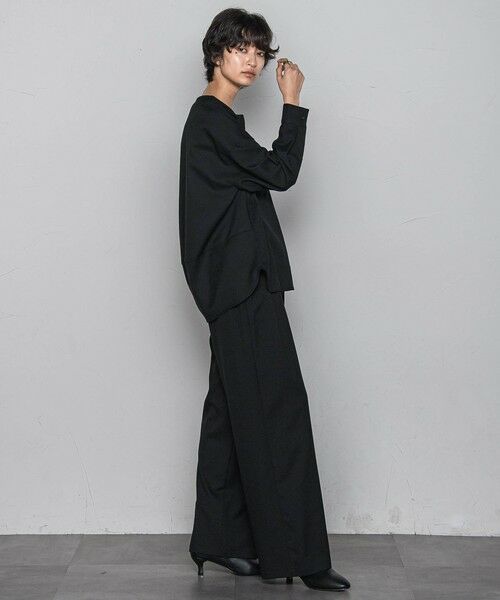 MAYSON GREY / メイソングレイ その他パンツ | 【一瞬で楽とキレイを叶える】裏起毛イージーワイドパンツ≪手洗い可能≫ | 詳細9