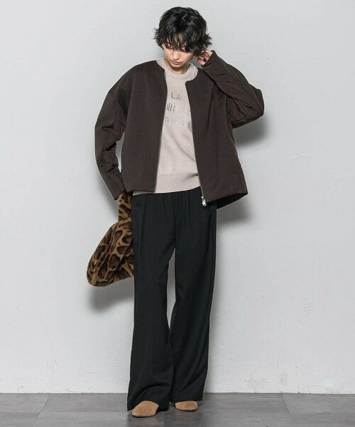 MAYSON GREY / メイソングレイ その他パンツ | 【一瞬で楽とキレイを叶える】裏起毛イージーワイドパンツ≪手洗い可能≫ | 詳細15