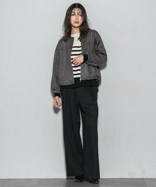 MAYSON GREY / メイソングレイ その他パンツ | 【一瞬で楽とキレイを叶える】裏起毛イージーワイドパンツ≪手洗い可能≫ | 詳細16