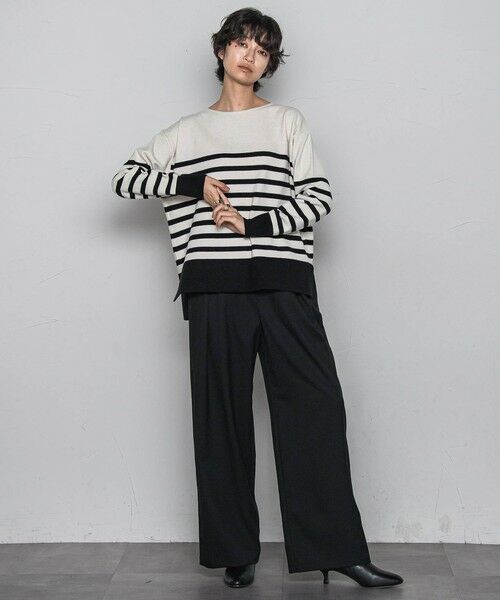 MAYSON GREY / メイソングレイ その他パンツ | 【一瞬で楽とキレイを叶える】裏起毛イージーワイドパンツ≪手洗い可能≫ | 詳細4