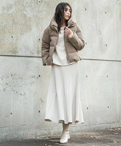 MAYSON GREY / メイソングレイ ミニ・ひざ丈スカート | スウェードライク消しプリーツスカート≪手洗い可能≫ | 詳細15