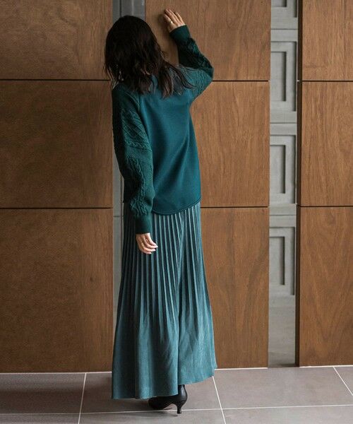 MAYSON GREY / メイソングレイ ミニ・ひざ丈スカート | スウェードライク消しプリーツスカート≪手洗い可能≫ | 詳細22