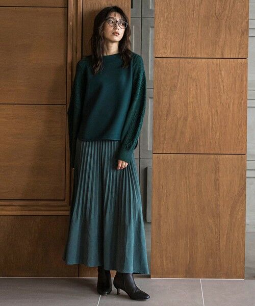 MAYSON GREY / メイソングレイ ミニ・ひざ丈スカート | スウェードライク消しプリーツスカート≪手洗い可能≫ | 詳細23