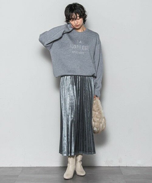 MAYSON GREY / メイソングレイ ミニ・ひざ丈スカート | 【WEB限定】ストレッチベロアプリーツスカート≪手洗い可能≫ | 詳細27