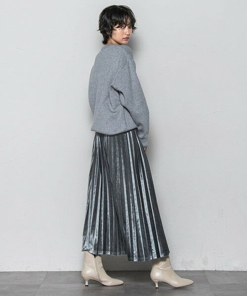 MAYSON GREY / メイソングレイ ミニ・ひざ丈スカート | 【WEB限定】ストレッチベロアプリーツスカート≪手洗い可能≫ | 詳細29