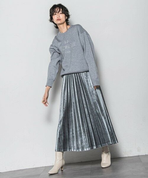 MAYSON GREY / メイソングレイ ミニ・ひざ丈スカート | 【WEB限定】ストレッチベロアプリーツスカート≪手洗い可能≫ | 詳細30