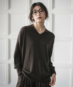 MAYSON GREY / メイソングレイ ニット・セーター | Vネックコクーンニットプルオーバー≪手洗い可能≫