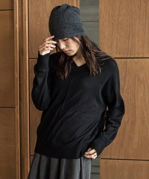 MAYSON GREY / メイソングレイ ニット・セーター | 【新色追加】Vネックコクーンニットプルオーバー≪手洗い可能≫ | 詳細18