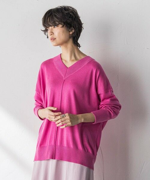 MAYSON GREY / メイソングレイ ニット・セーター | 【新色追加】Vネックコクーンニットプルオーバー≪手洗い可能≫ | 詳細25