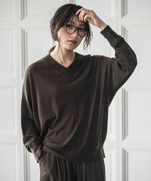 MAYSON GREY / メイソングレイ ニット・セーター | Vネックコクーンニットプルオーバー≪手洗い可能≫ | 詳細25