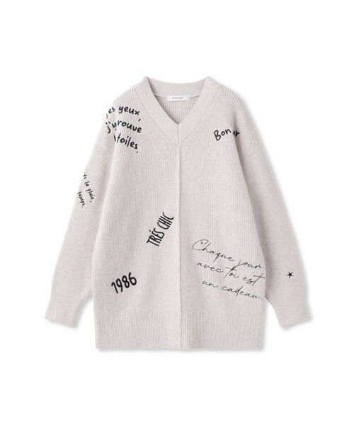 MAYSON GREY / メイソングレイ ニット・セーター | メッセージ刺繍Vネックニットプルオーバー≪手洗い可能≫ | 詳細9