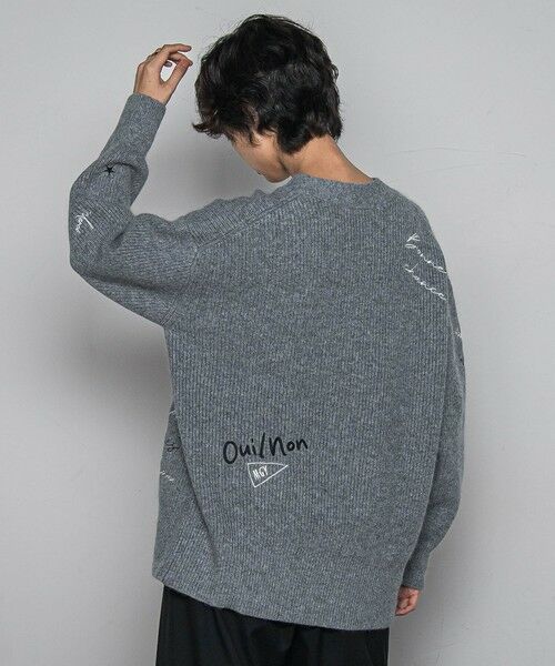 MAYSON GREY / メイソングレイ ニット・セーター | メッセージ刺繍Vネックニットプルオーバー≪手洗い可能≫ | 詳細17