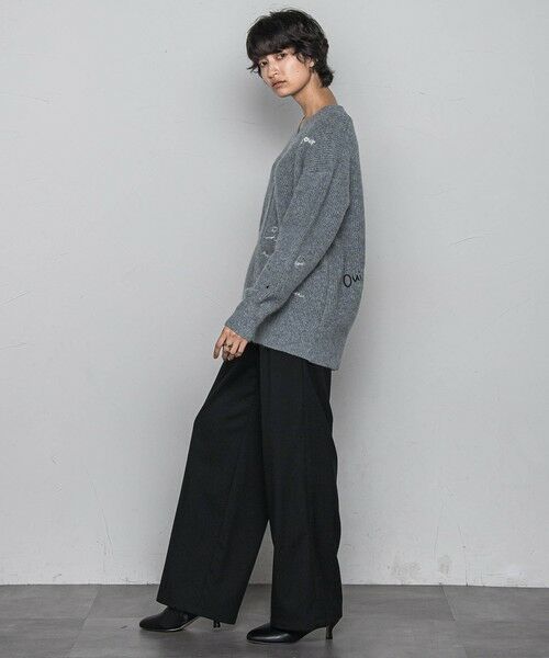 MAYSON GREY / メイソングレイ ニット・セーター | メッセージ刺繍Vネックニットプルオーバー≪手洗い可能≫ | 詳細20