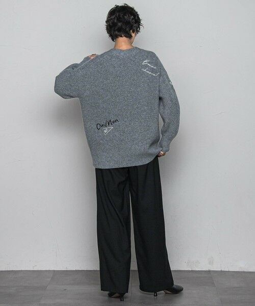 MAYSON GREY / メイソングレイ ニット・セーター | メッセージ刺繍Vネックニットプルオーバー≪手洗い可能≫ | 詳細21