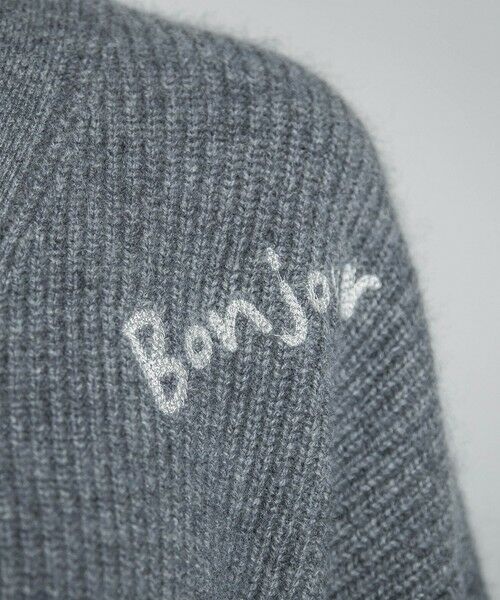 MAYSON GREY / メイソングレイ ニット・セーター | メッセージ刺繍Vネックニットプルオーバー≪手洗い可能≫ | 詳細26