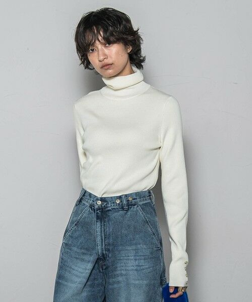 MAYSON GREY / メイソングレイ ニット・セーター | リブタートルニットプルオーバー≪手洗い可能≫ | 詳細1