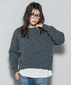 MAYSON GREY / メイソングレイ ニット・セーター | フラッフィークルーネックニット≪手洗い可能≫