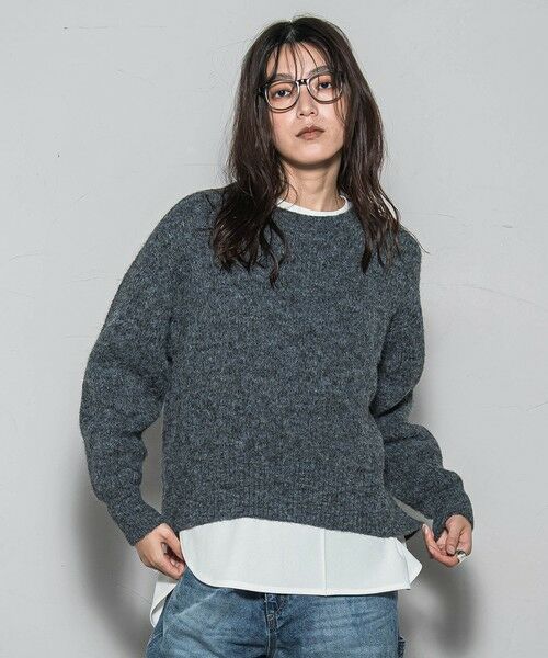 MAYSON GREY / メイソングレイ ニット・セーター | フラッフィークルーネックニット≪手洗い可能≫ | 詳細24