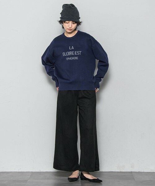 MAYSON GREY / メイソングレイ ニット・セーター | 【WEB限定】刺繍ロゴニットプルオーバー≪洗濯機で洗える≫ | 詳細4