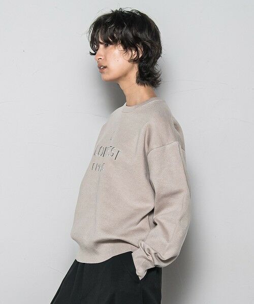 MAYSON GREY / メイソングレイ ニット・セーター | 【WEB限定】刺繍ロゴニットプルオーバー≪洗濯機で洗える≫ | 詳細14