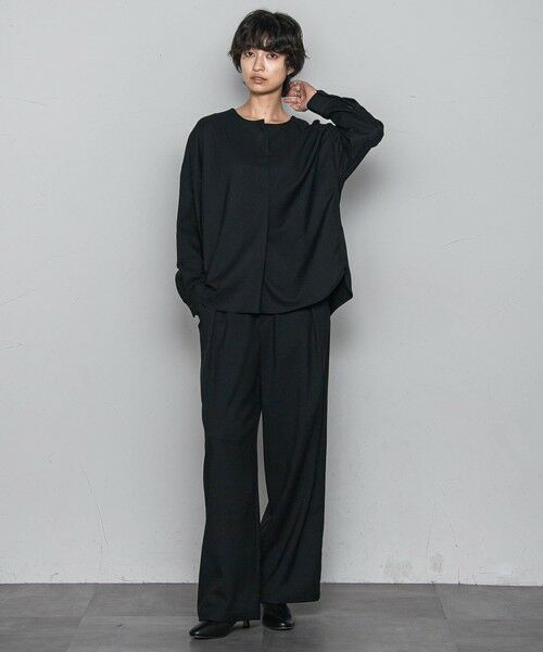 MAYSON GREY / メイソングレイ シャツ・ブラウス | 【一瞬で楽とキレイを叶える】裏起毛2WAYネックブラウス≪手洗い可能≫ | 詳細4