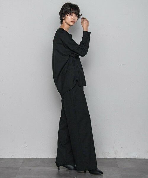 MAYSON GREY / メイソングレイ シャツ・ブラウス | 【一瞬で楽とキレイを叶える】裏起毛2WAYネックブラウス≪手洗い可能≫ | 詳細5