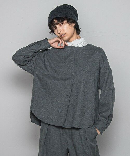 MAYSON GREY / メイソングレイ シャツ・ブラウス | 【一瞬で楽とキレイを叶える】裏起毛2WAYネックブラウス≪手洗い可能≫ | 詳細11