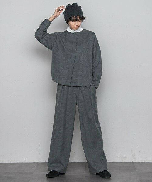 MAYSON GREY / メイソングレイ シャツ・ブラウス | 【一瞬で楽とキレイを叶える】裏起毛2WAYネックブラウス≪手洗い可能≫ | 詳細12