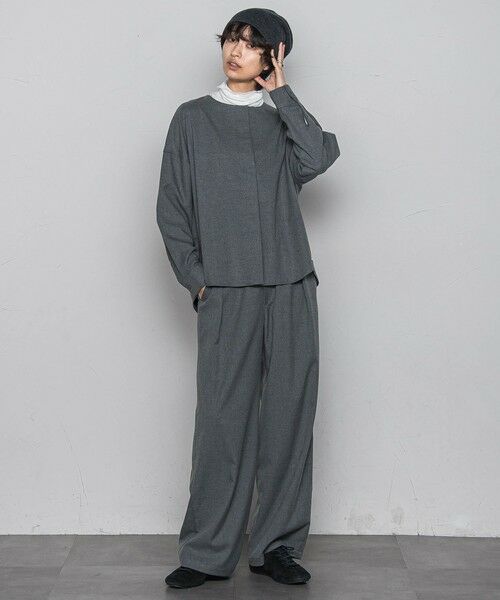 MAYSON GREY / メイソングレイ シャツ・ブラウス | 【一瞬で楽とキレイを叶える】裏起毛2WAYネックブラウス≪手洗い可能≫ | 詳細15