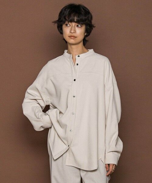 MAYSON GREY / メイソングレイ シャツ・ブラウス | コーデュロイバックタックシャツ≪手洗い可能≫ | 詳細1