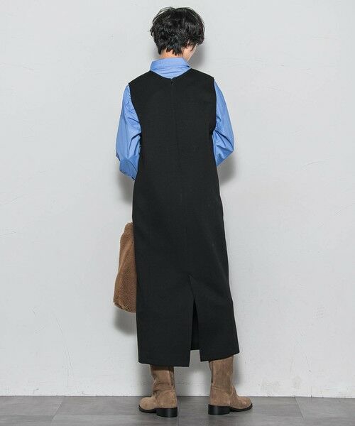 MAYSON GREY / メイソングレイ ロング・マキシ丈ワンピース | 【ノンアイロン】-3kg見えIラインワンピース≪手洗い可能≫ | 詳細4