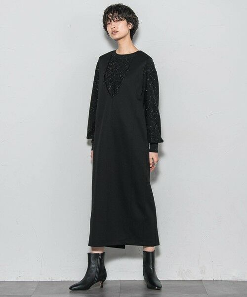 MAYSON GREY / メイソングレイ ロング・マキシ丈ワンピース | 【ノンアイロン】-3kg見えIラインワンピース≪手洗い可能≫ | 詳細5