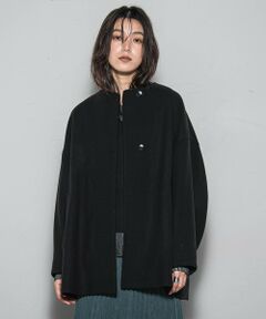 MAYSON GREY / メイソングレイ ダッフルコート | ライトジャージメルトンノーカラーミドルコート