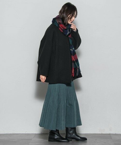 MAYSON GREY / メイソングレイ ダッフルコート | ライトジャージメルトンノーカラーミドルコート | 詳細6