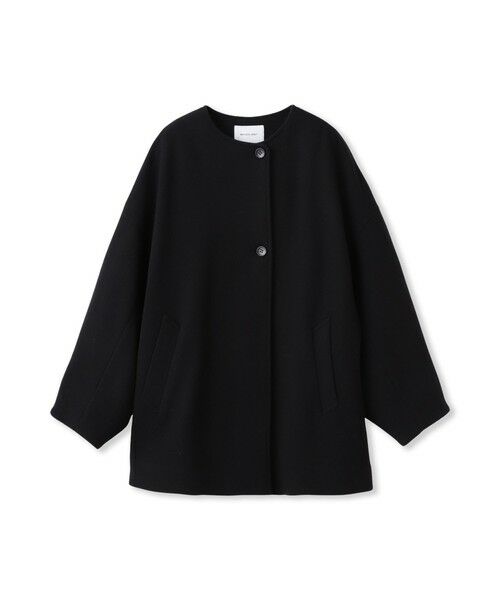 MAYSON GREY / メイソングレイ ダッフルコート | ライトジャージメルトンノーカラーミドルコート | 詳細8