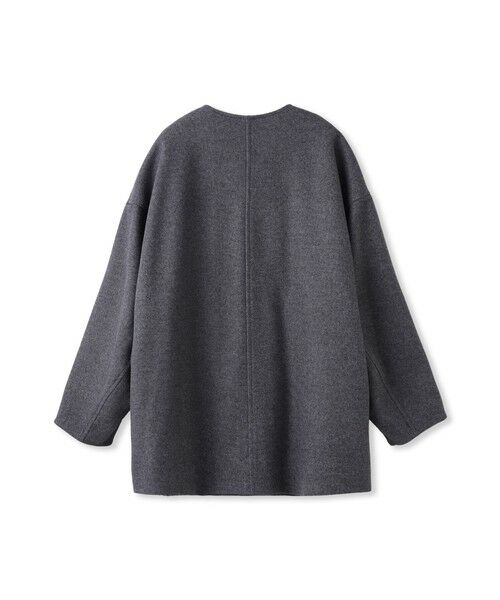 MAYSON GREY / メイソングレイ ダッフルコート | ライトジャージメルトンノーカラーミドルコート | 詳細27